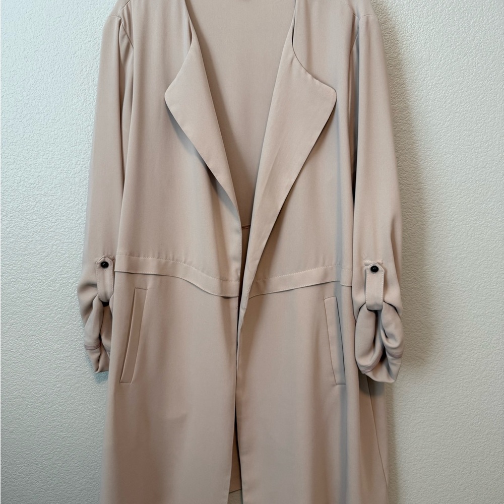 Philosophy Blush Long Open Blazer
